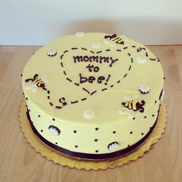 Bee Baby Shower Cake