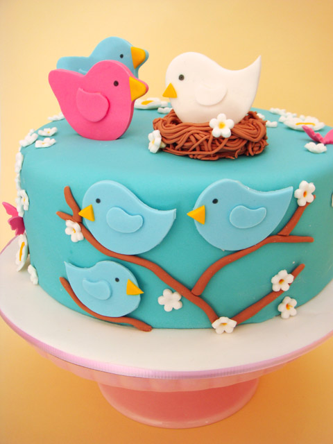 8 Photos of Baby Shower Cakes With Birds