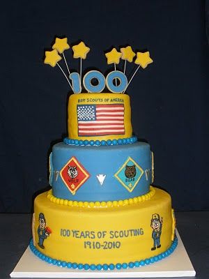 Blue and Gold Cub Scout Cake Idea