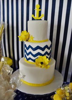 Blue and Yellow Nautical Baby Shower