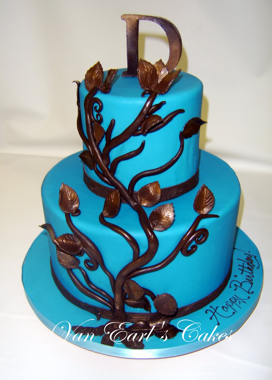 Blue Birthday Cake