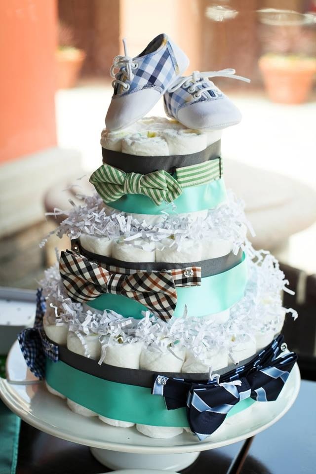 13 Photos of Tie Diaper Cakes