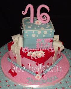 Breakfast at Tiffany Sweet Sixteen Cake