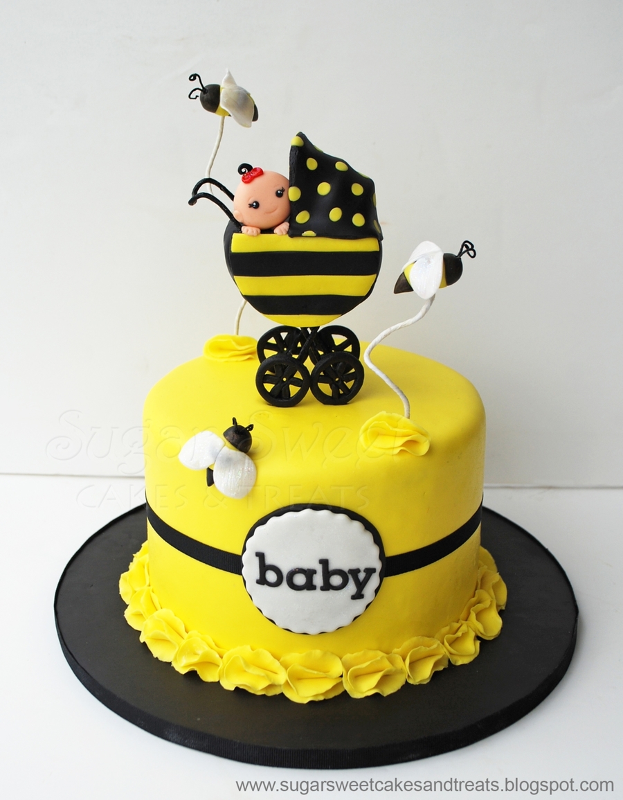 Bumble Bee Baby Shower Cake