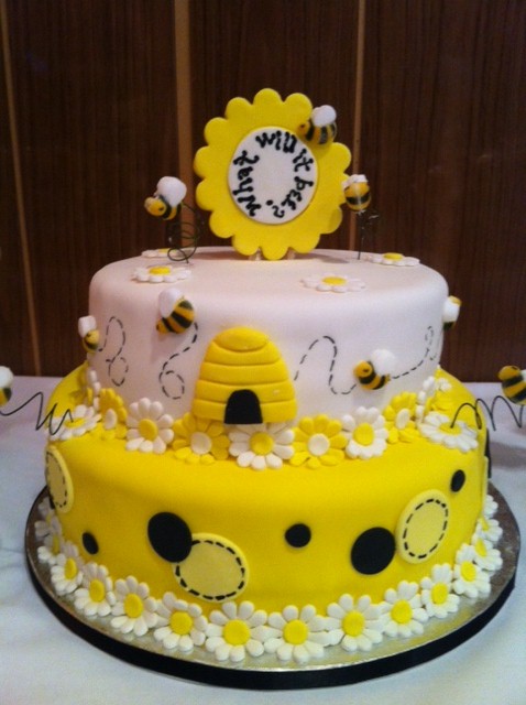 Bumble Bee Baby Shower Cake