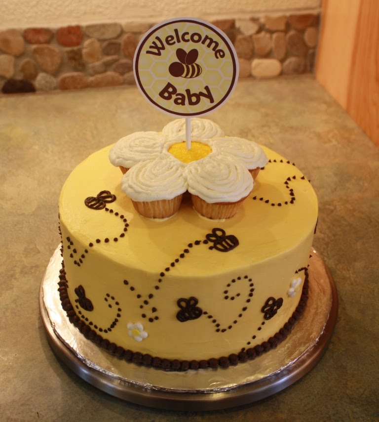 Bumble Bee Baby Shower Cake