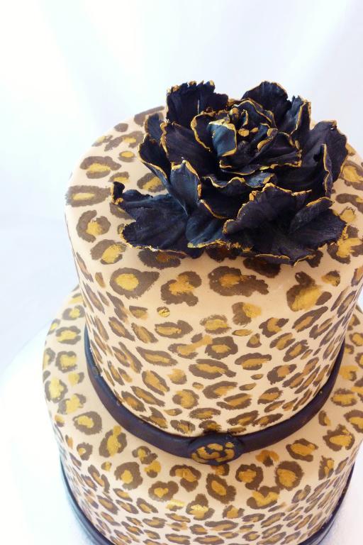 Cheetah Print Cake