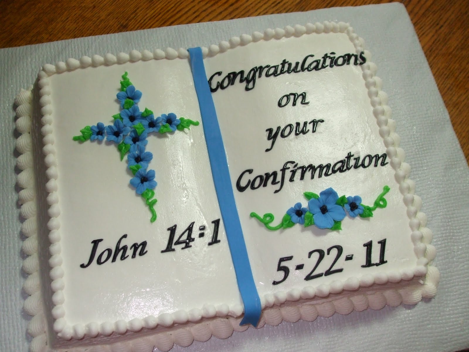 Confirmation Book Cake