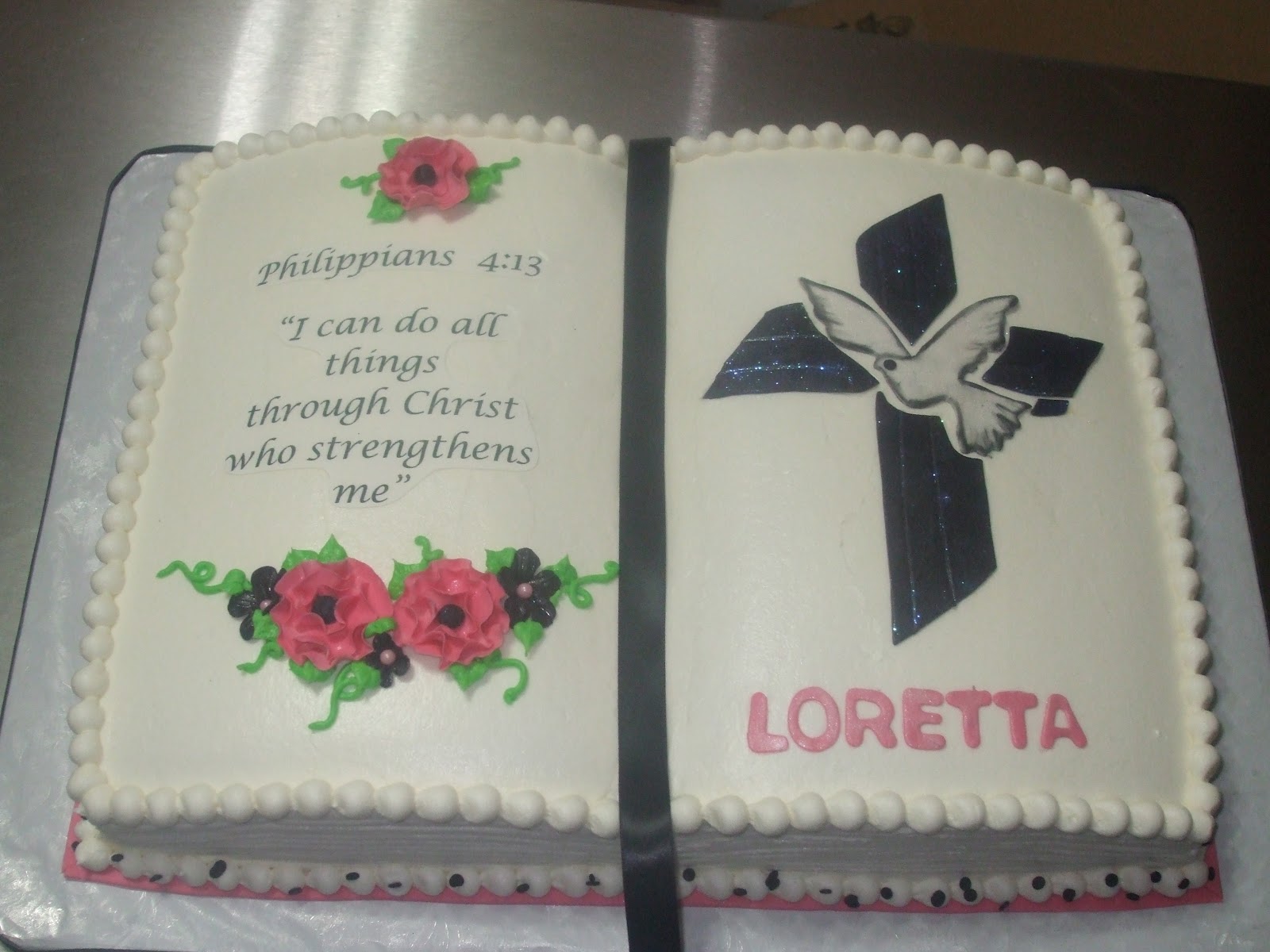 Confirmation Cross Cakes for Girls