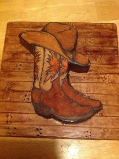 Cowboy Boot Grooms Cake