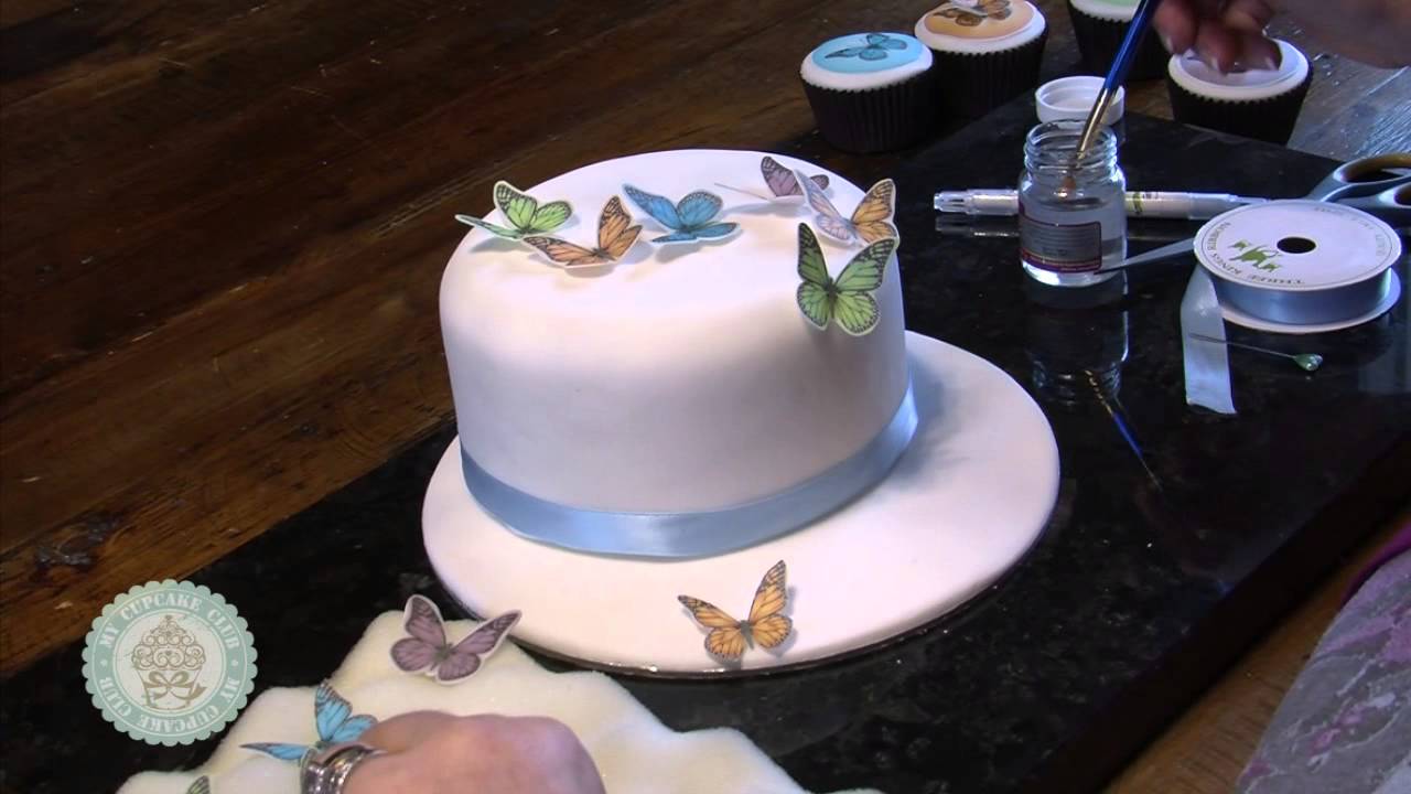 Decorating Cake with Sugar Sheets