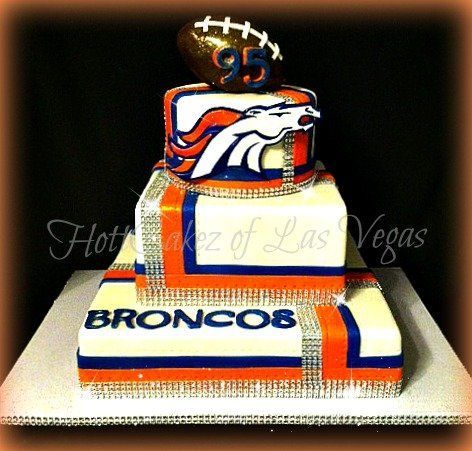 Denver Broncos Birthday Cake