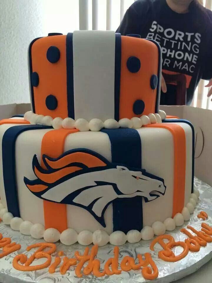 Denver Broncos Birthday Cake