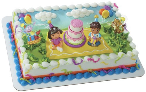 Dora Celebration Birthday Cake