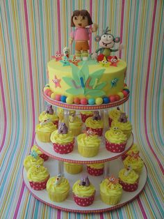 Dora Cupcake Tower