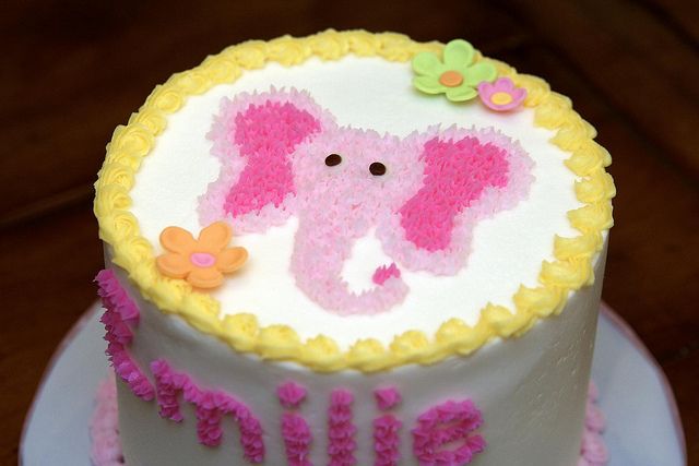 Elephant Themed Birthday Cakes