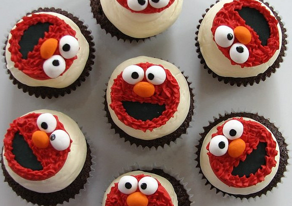 Elmo Cupcake Cake Ideas