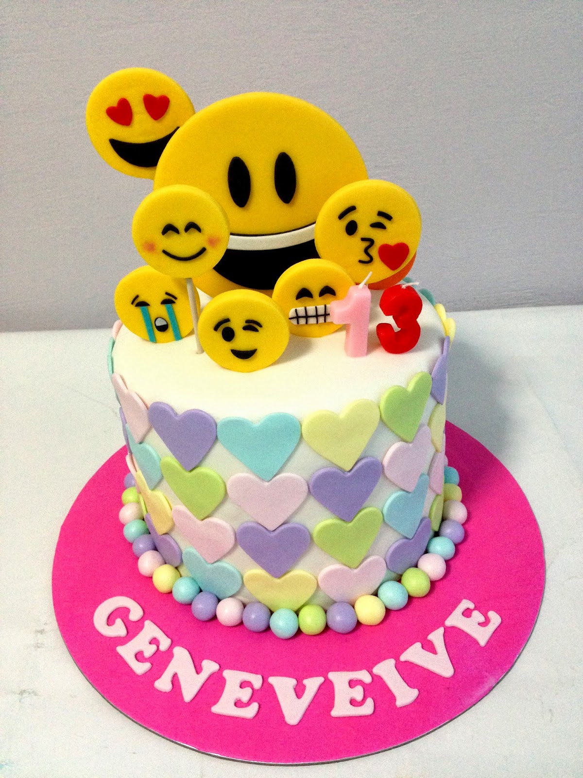 Emoji Birthday Cake