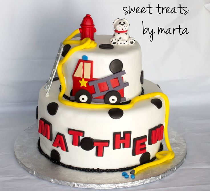 Fire Engine Birthday Cake