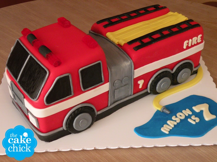 Fire Truck Cake