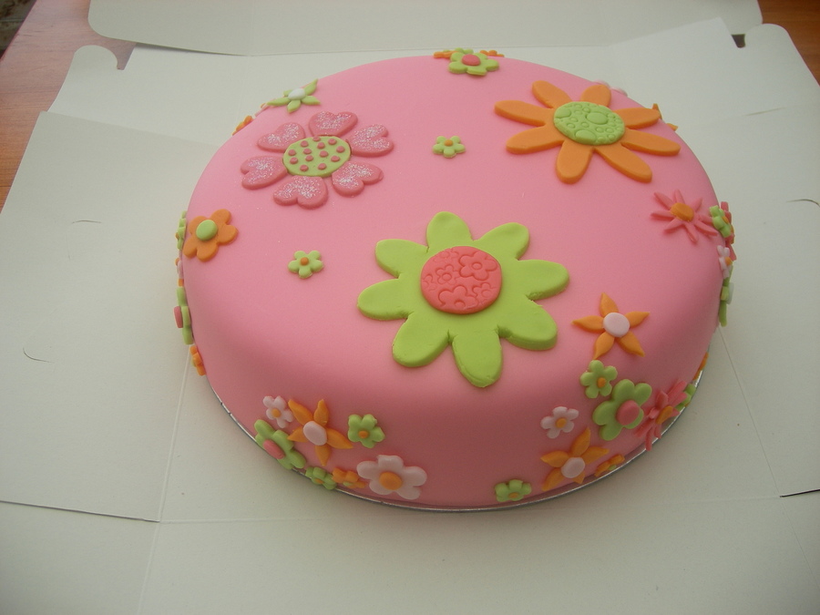 Flower Power Birthday Cake