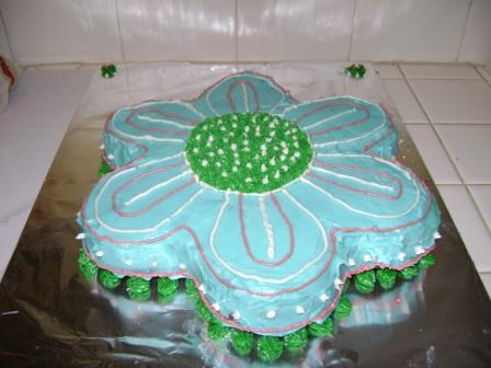 Flower Shaped Birthday Cake