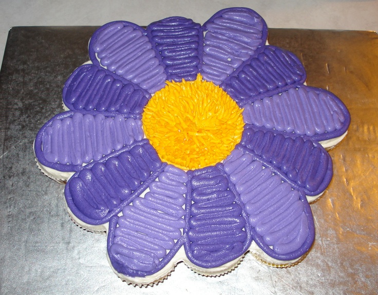 Flower Shaped Cupcake Cake