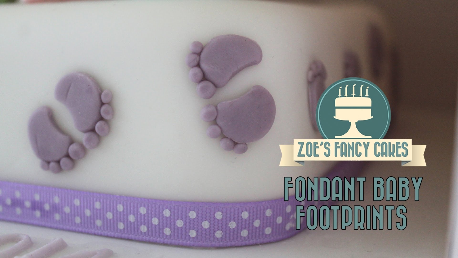 Fondant Baby Footprints