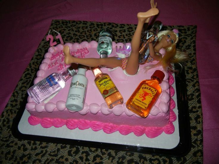 Funny 21st Birthday Cake