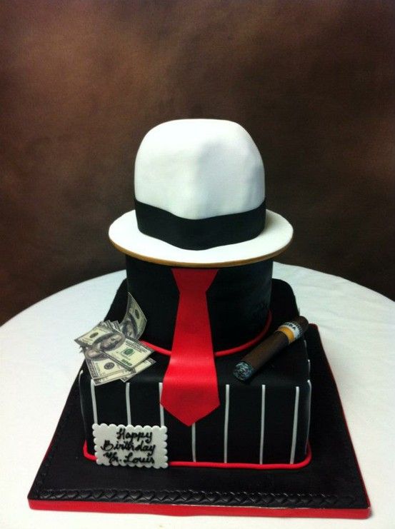 Gangster Happy Birthday Cake