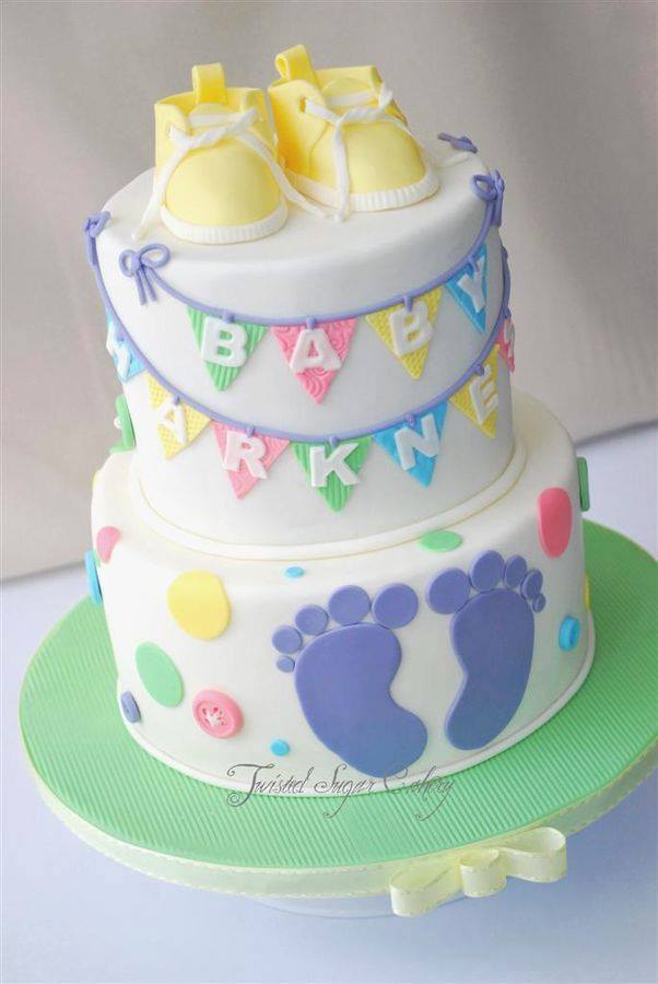 Gender-Neutral Baby Shower Cake