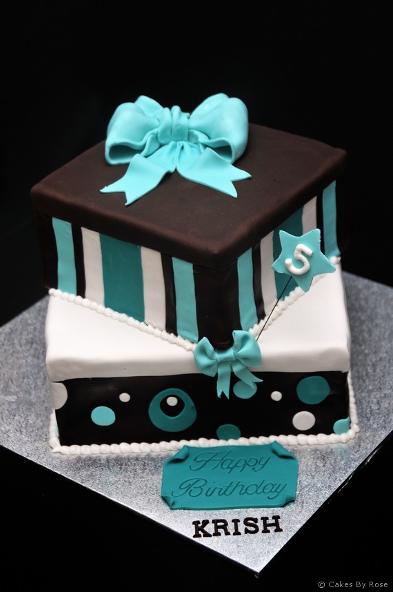 Gift Box Birthday Cake