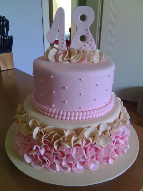 Girls 18th Birthday Cake