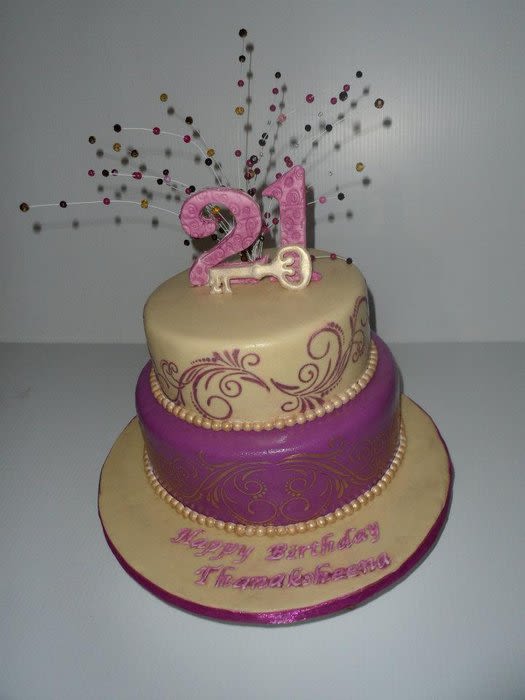 Gold 21st Birthday Cake Ideas