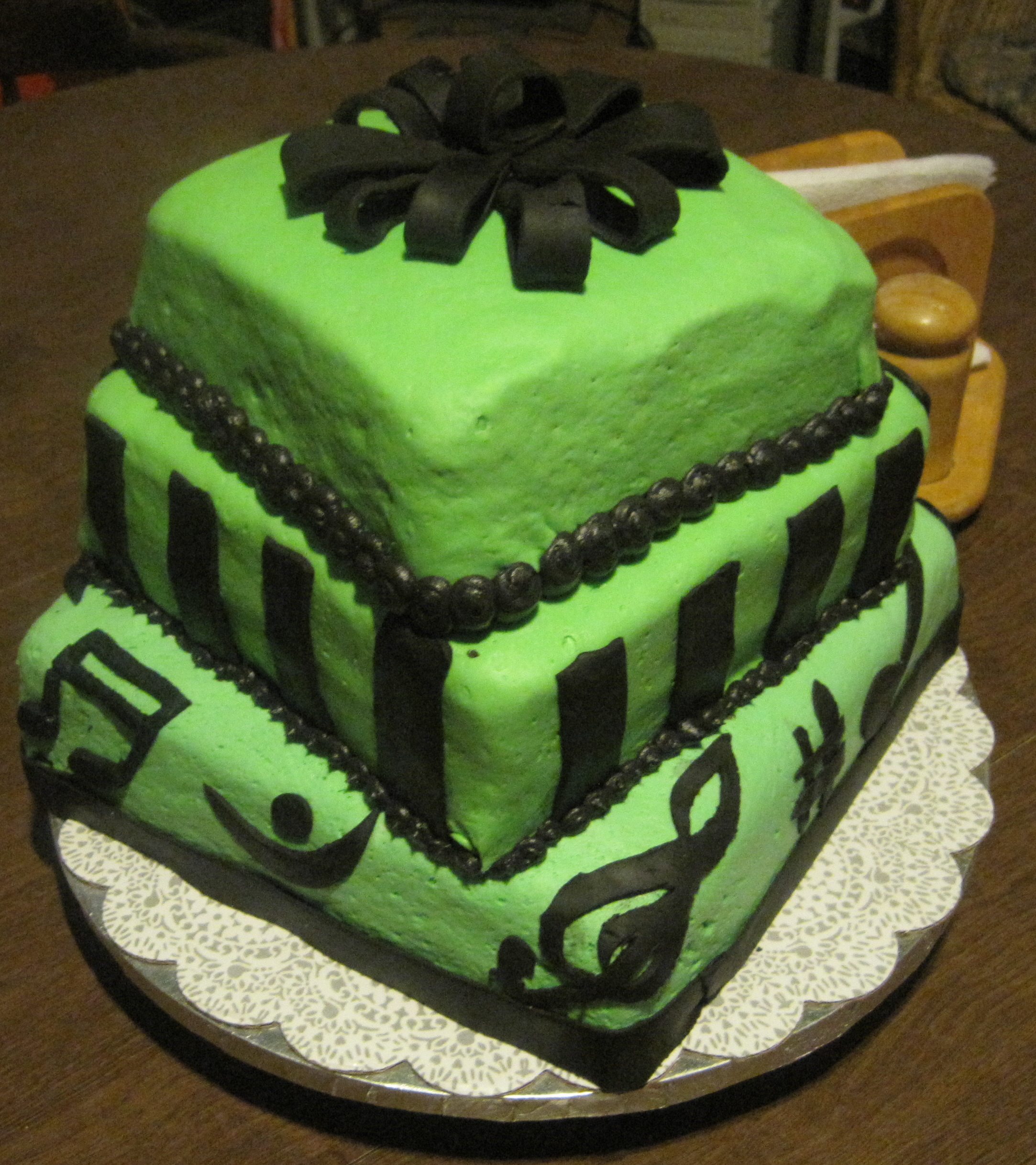 Green Birthday Cake