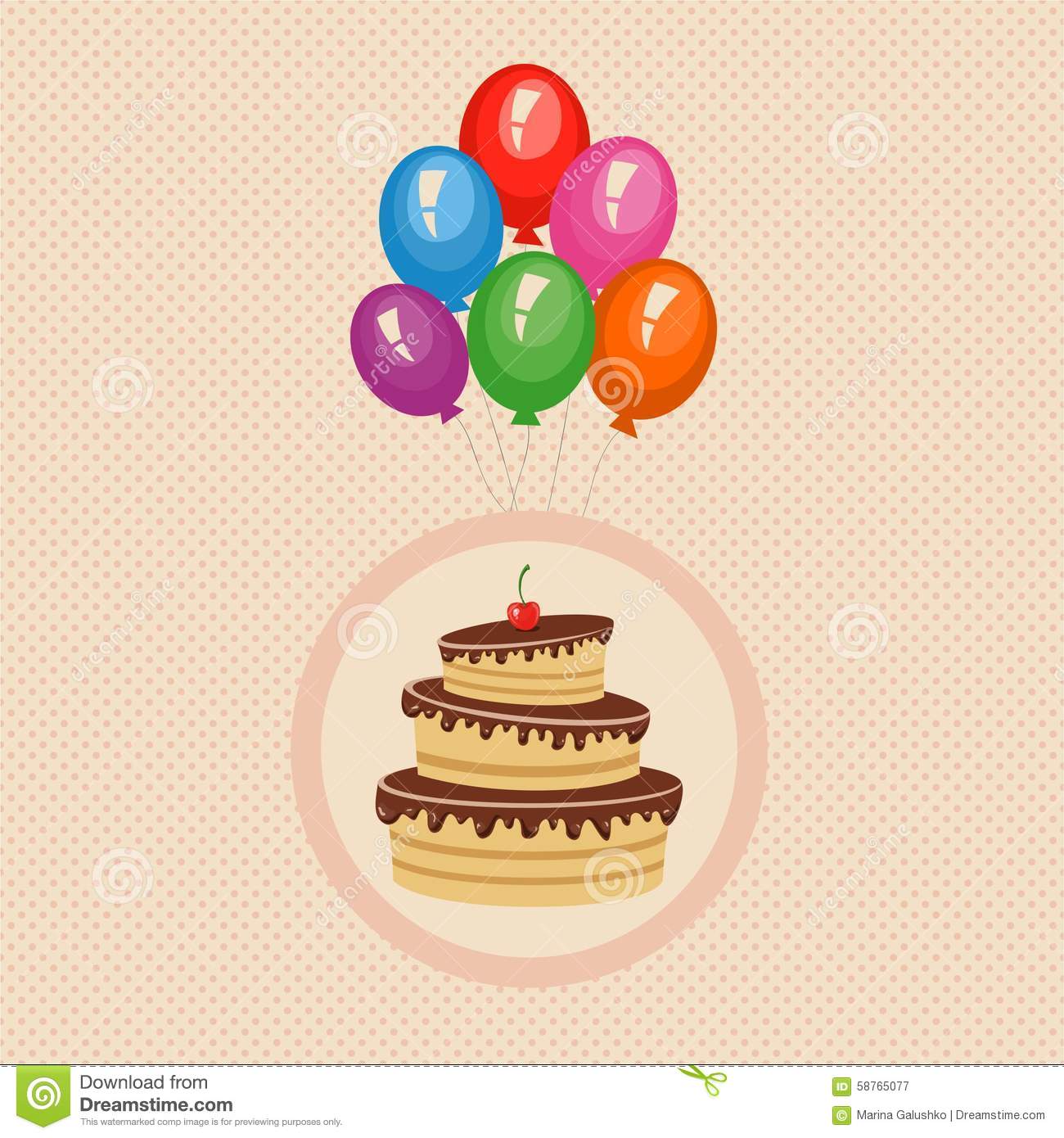 Happy Birthday Cake Balloons Images