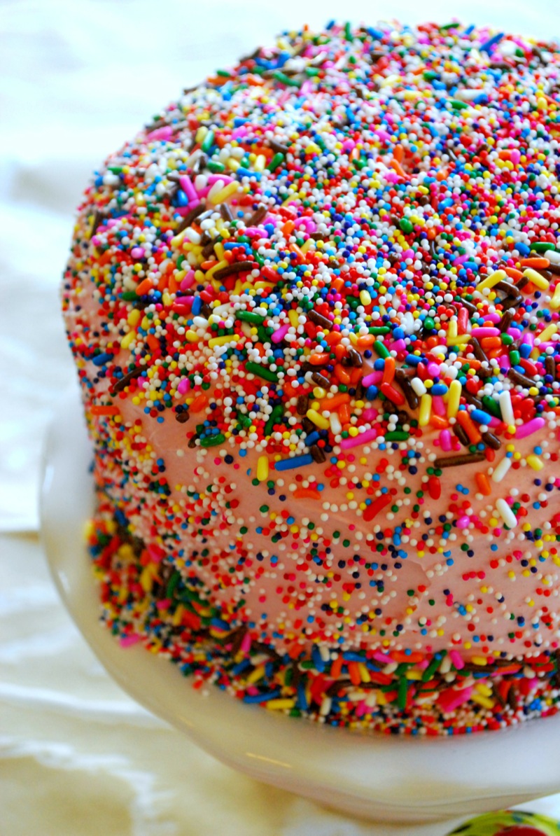 Happy Birthday Cake with Sprinkles