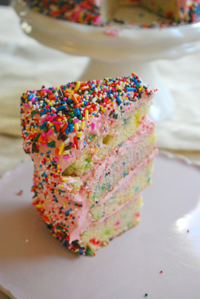 Happy Birthday Cake with Sprinkles