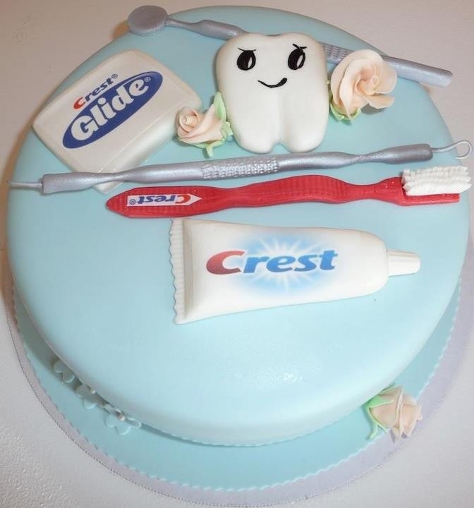 Happy Birthday Dentist Cake