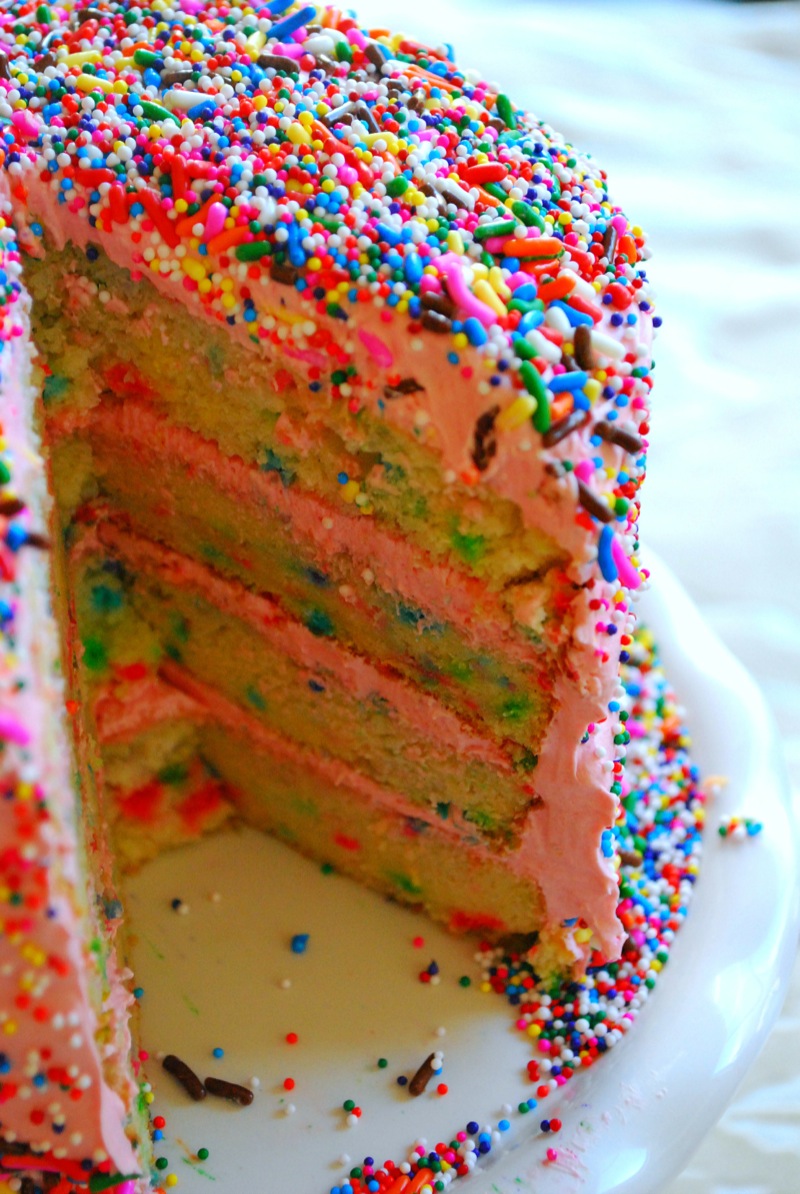 Happy Birthday Funfetti Cake