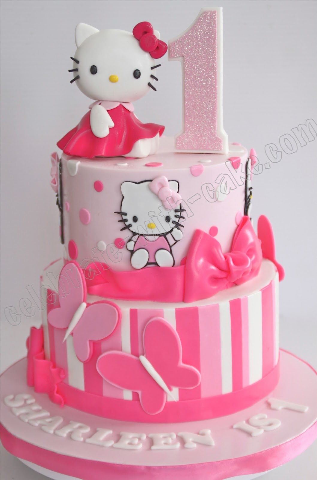 Hello Kitty 1st Birthday Cake