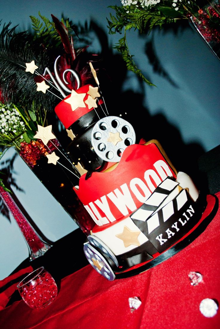 Hollywood Sweet 16 Cake