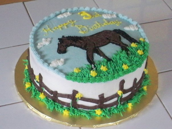 Horse Birthday Cake