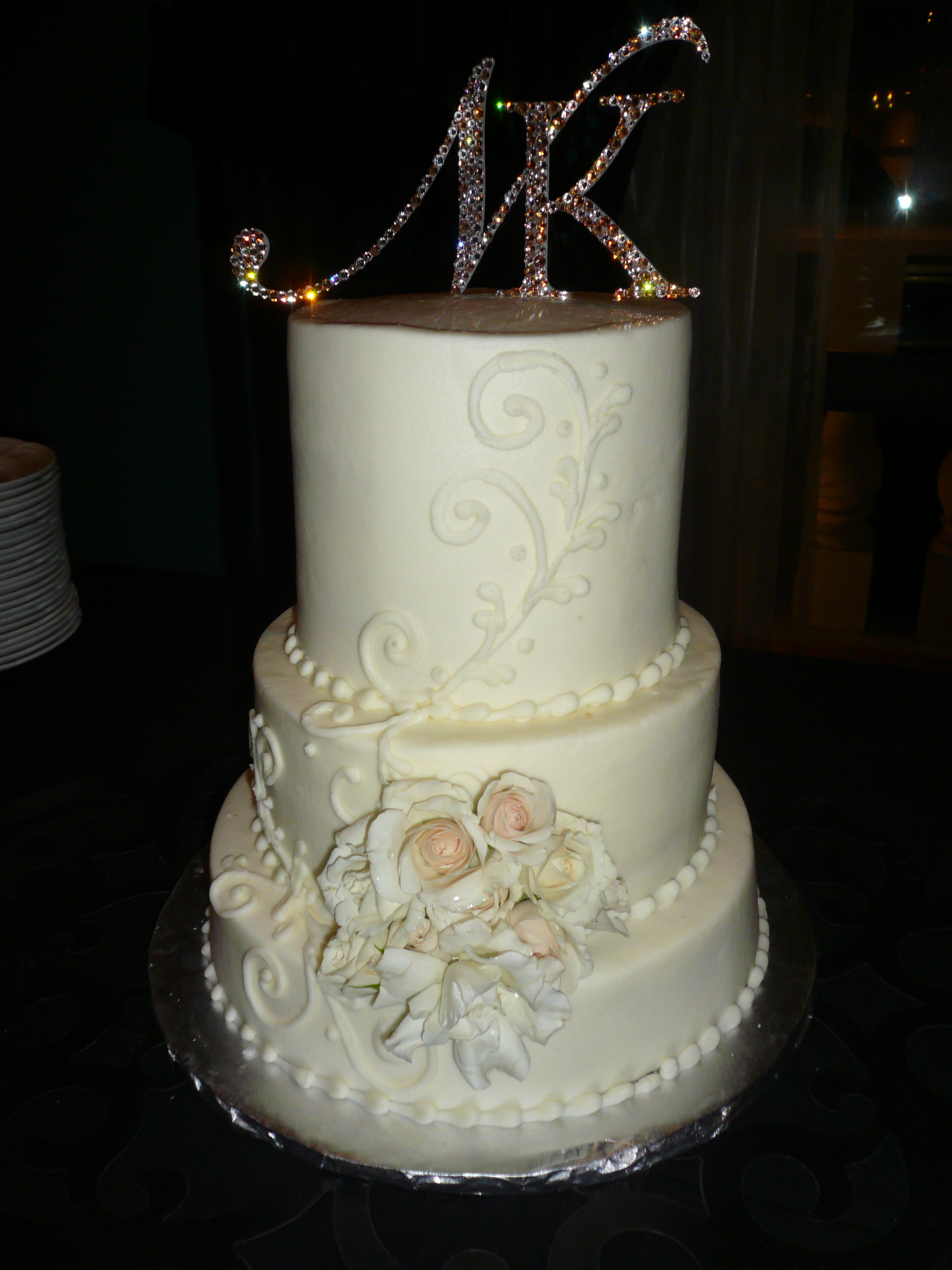 Ivory Buttercream Wedding Cake