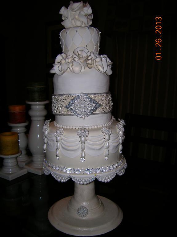 Jeweled Wedding Cake