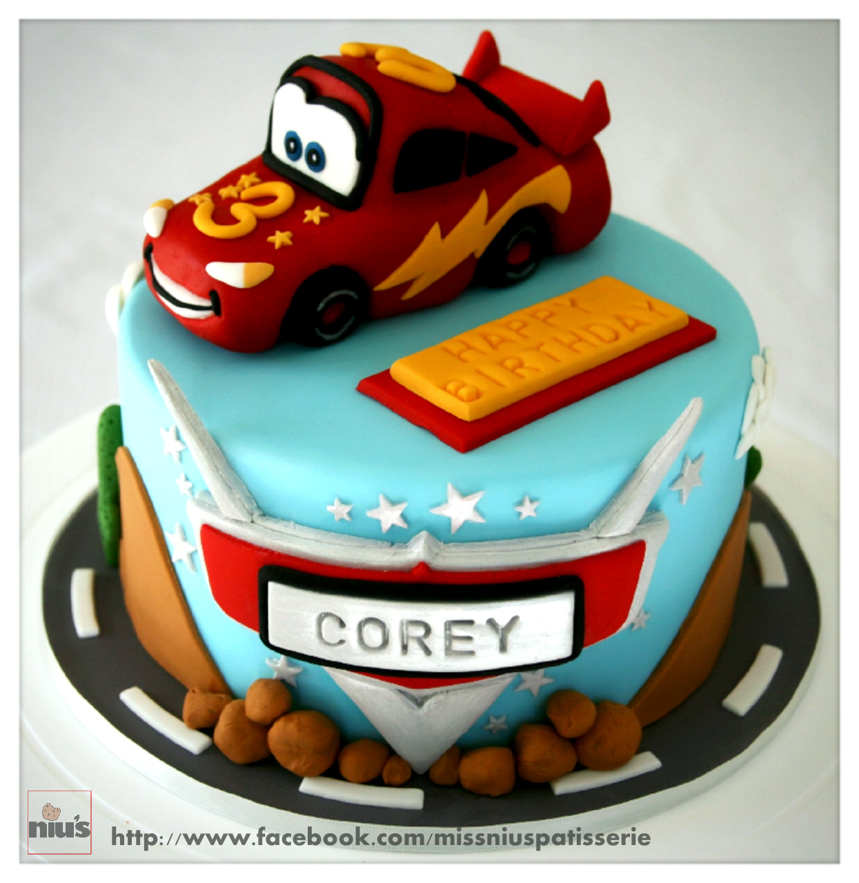 Lightning McQueen Birthday Cake