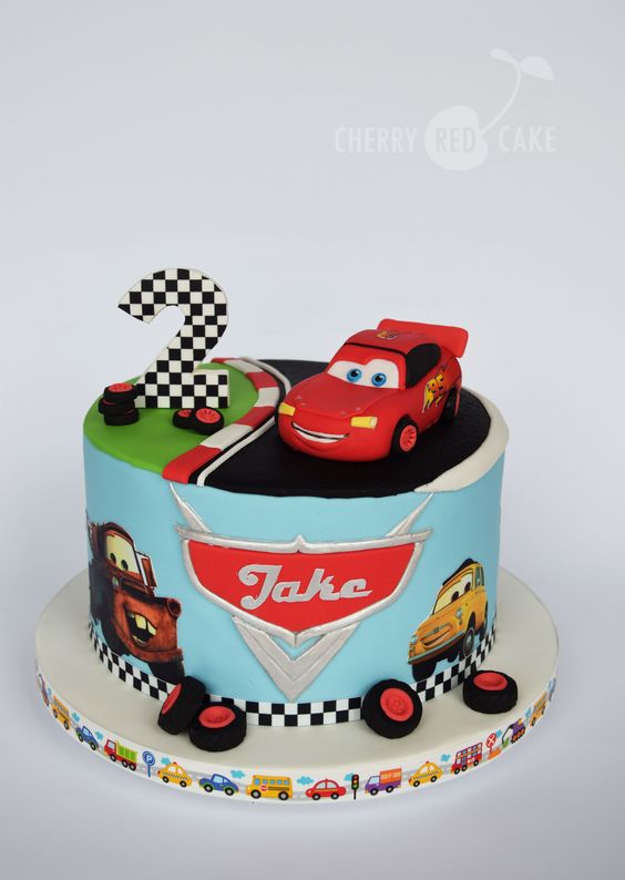 Lightning McQueen Cake