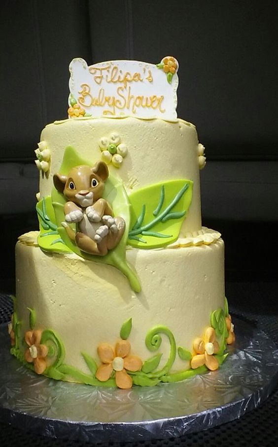 Lion King Baby Shower Cake