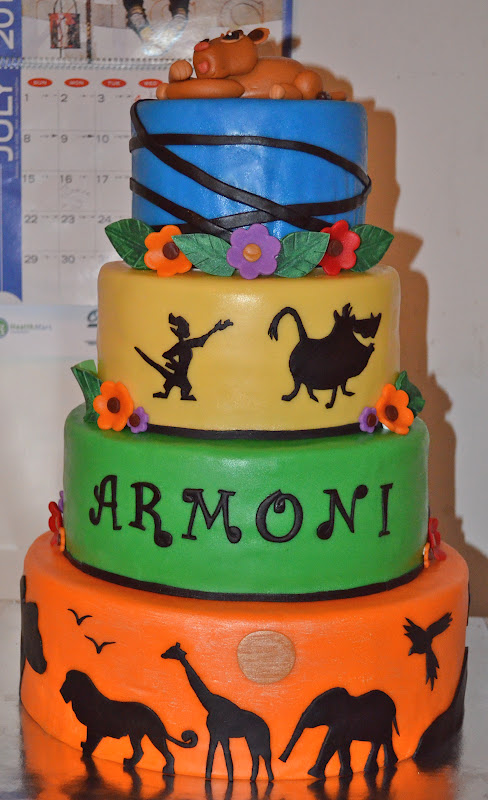 Lion King Baby Shower Cake