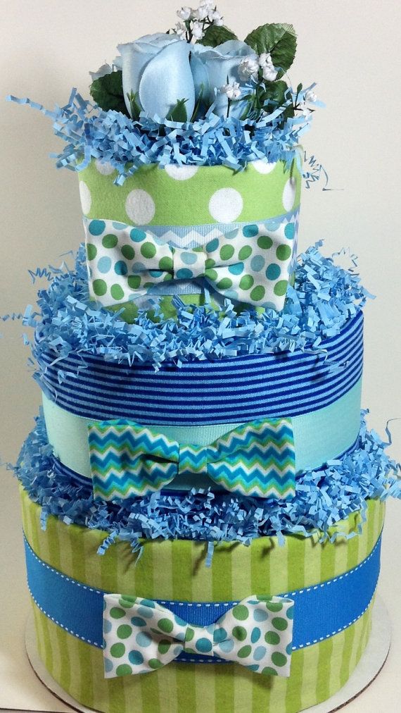 Little Man Bow Tie Diaper Cakes